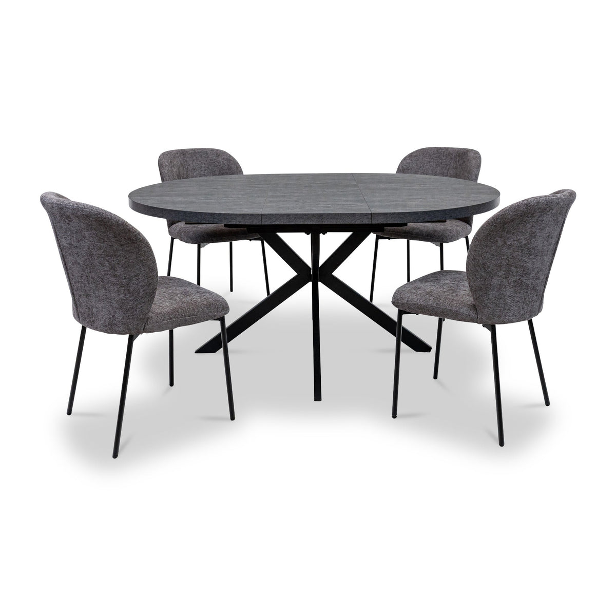 Rivelle 120-160cm Extending Round Dining Table