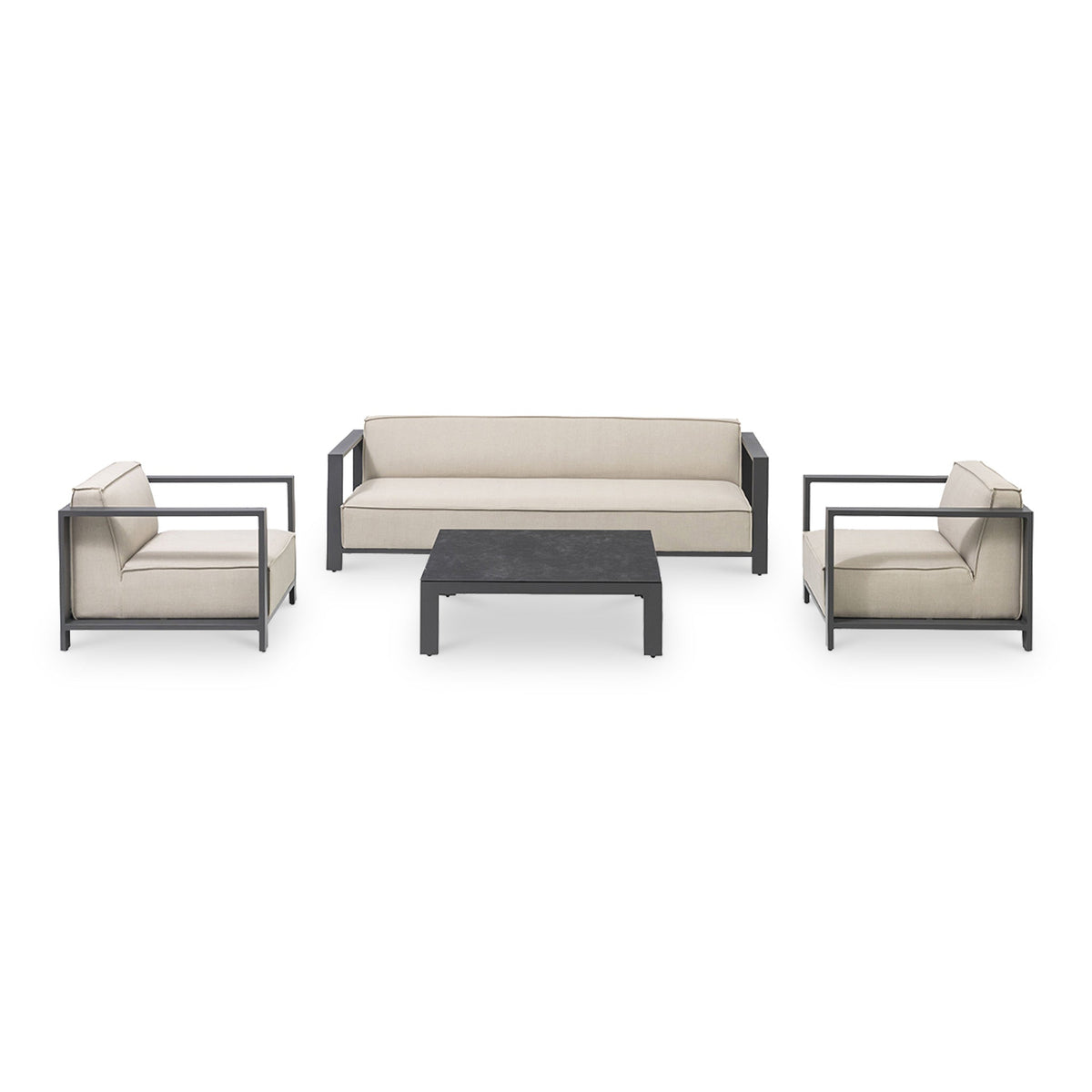 Maze Ibiza 3 Seat Sofa Set with Square Table