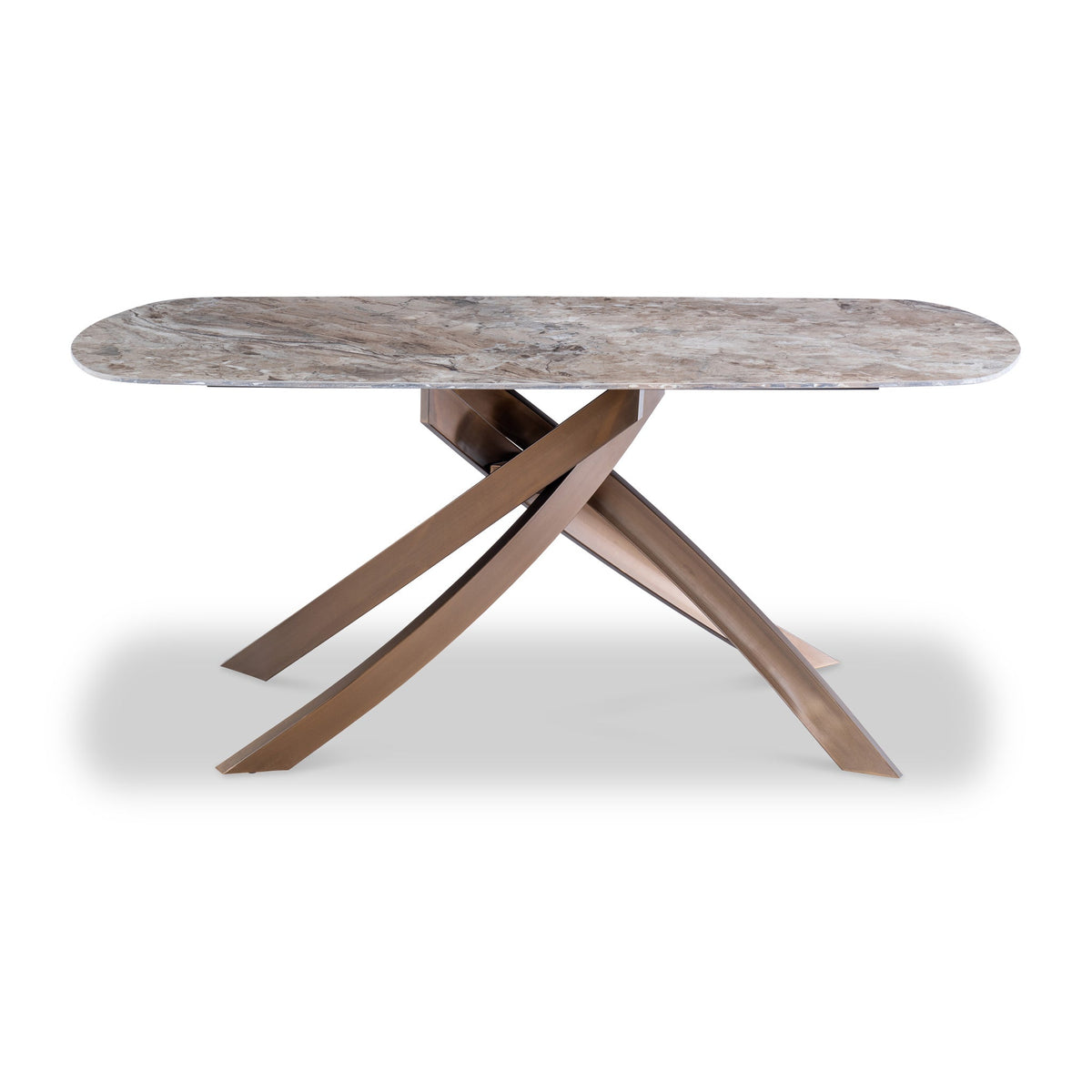 Troy Brown 180cm Sintered Stone Dining Table