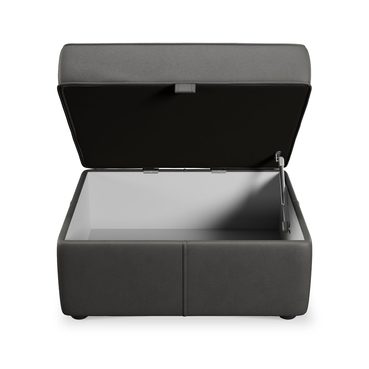 Edison Leather Storage Footstool