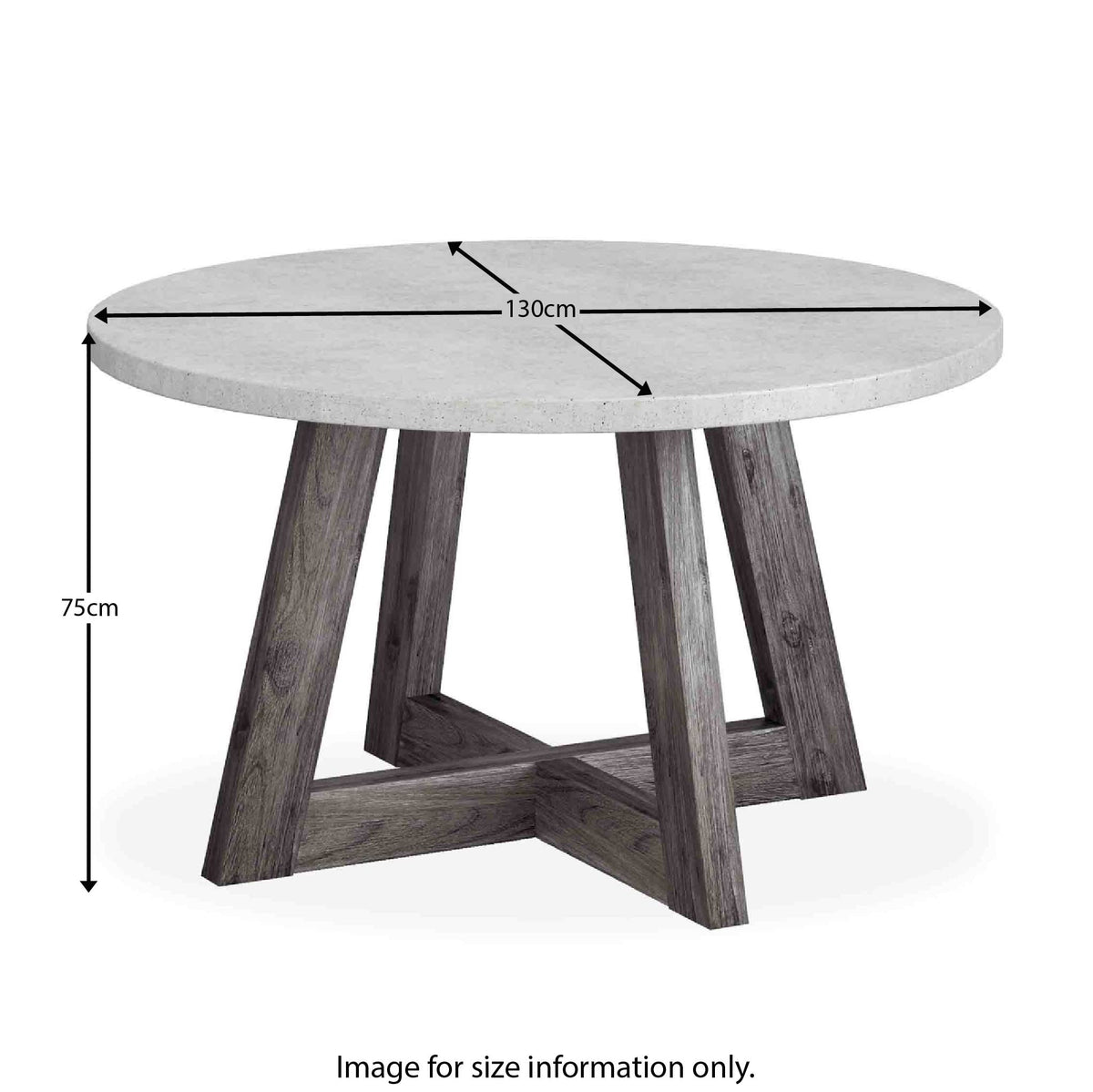 Saltaire Grey Round Dining Table