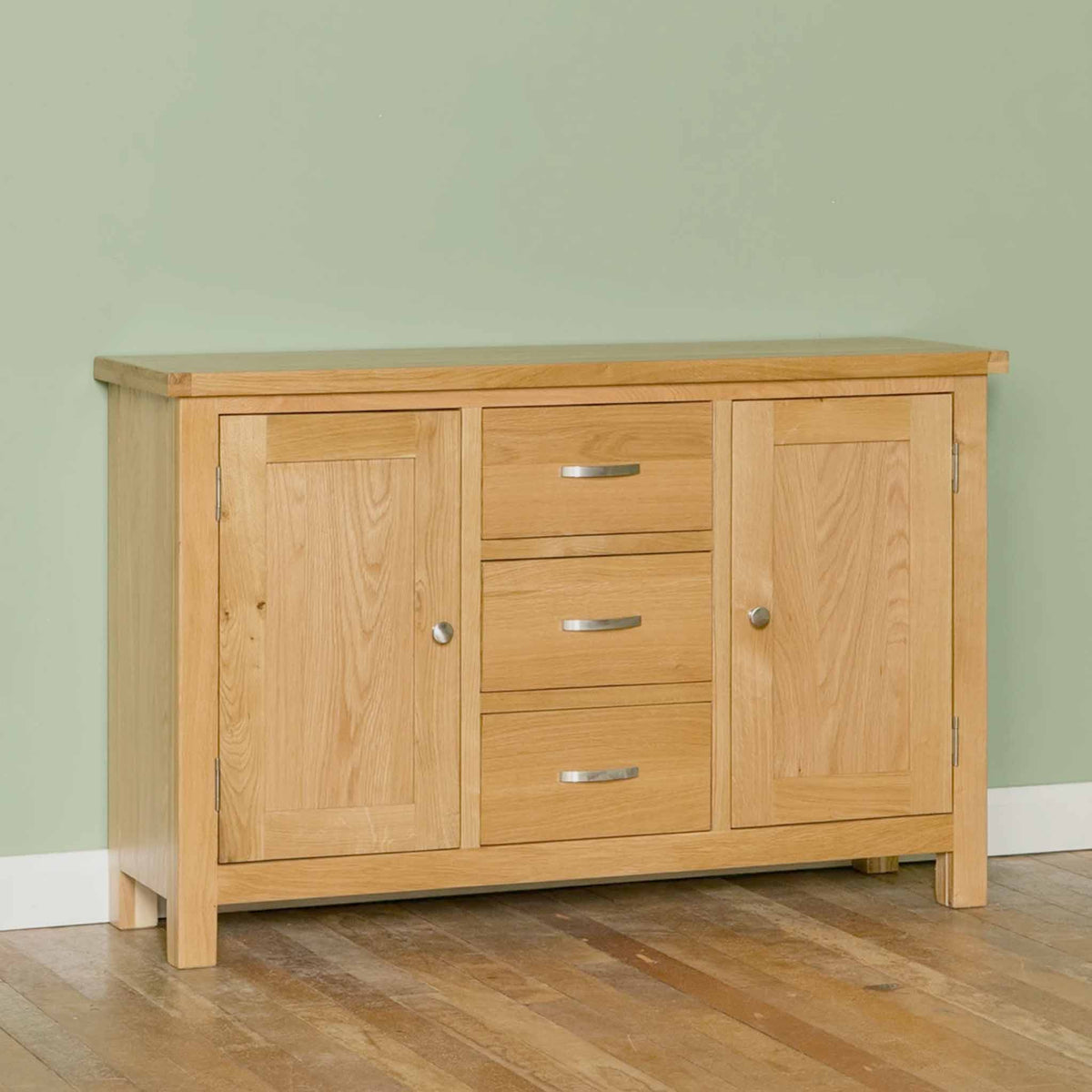 London Oak 3 Drawer Sideboard