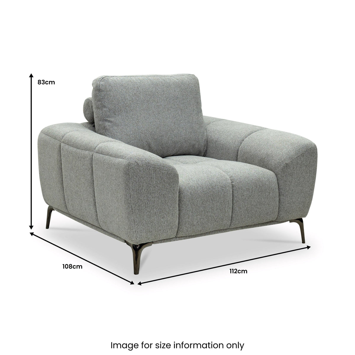 Ruelle Textured Fabric Armchair