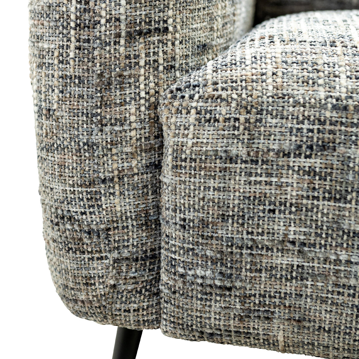 Delphine Multi-tonal Fabric Armchair