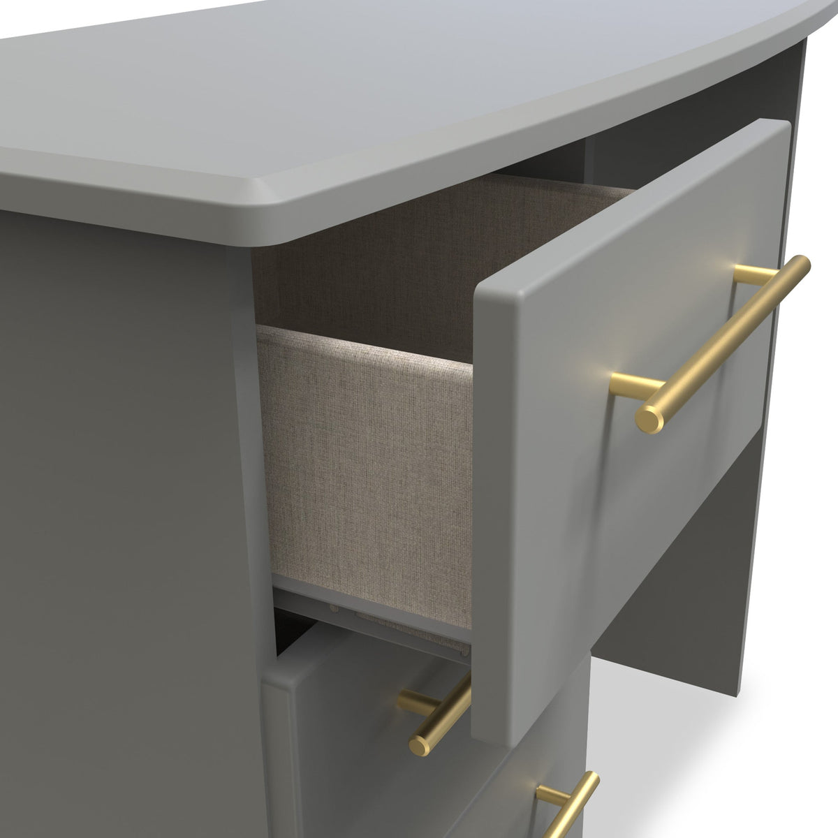 Bramham Grey 3 Drawer Dressing Table