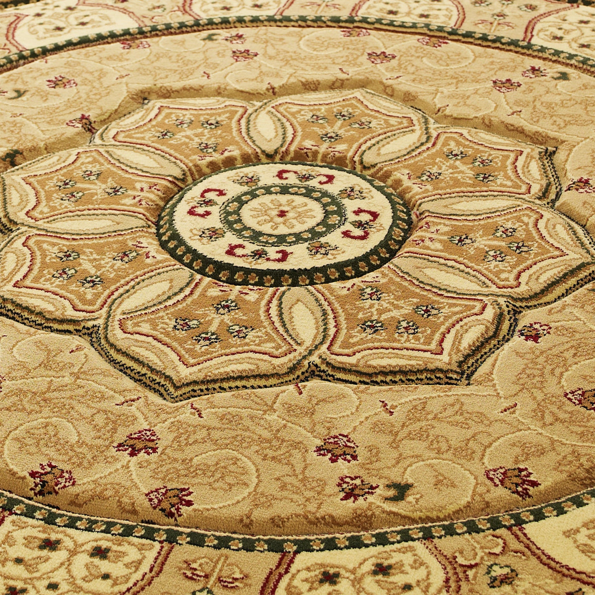 Holden Oriental Stain Resistant Circular Rug