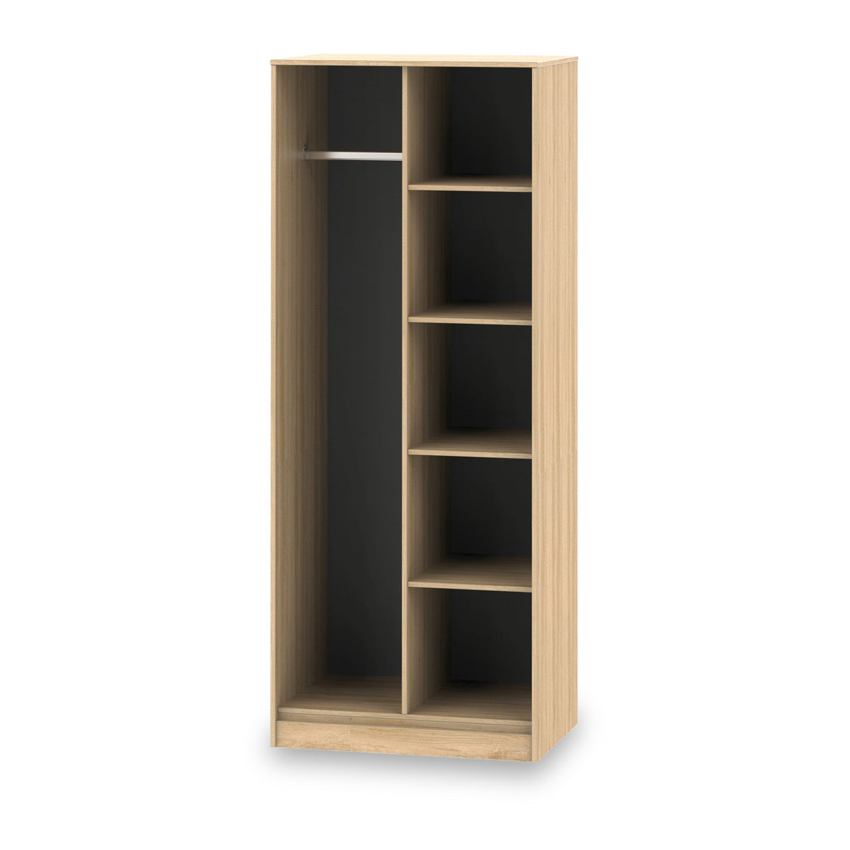 Asher Light Oak Open Shelf Unit