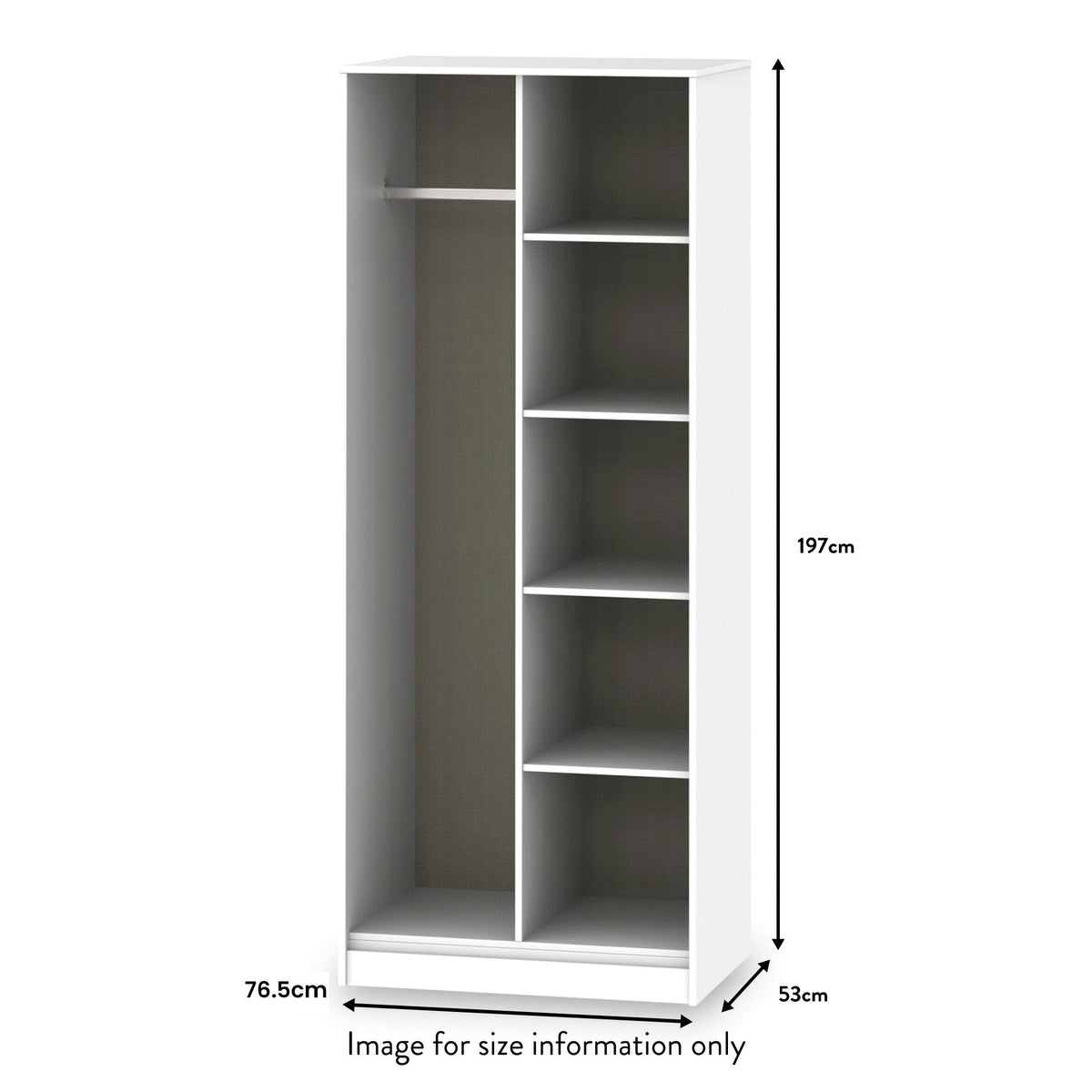 Asher White Open Shelf Unit