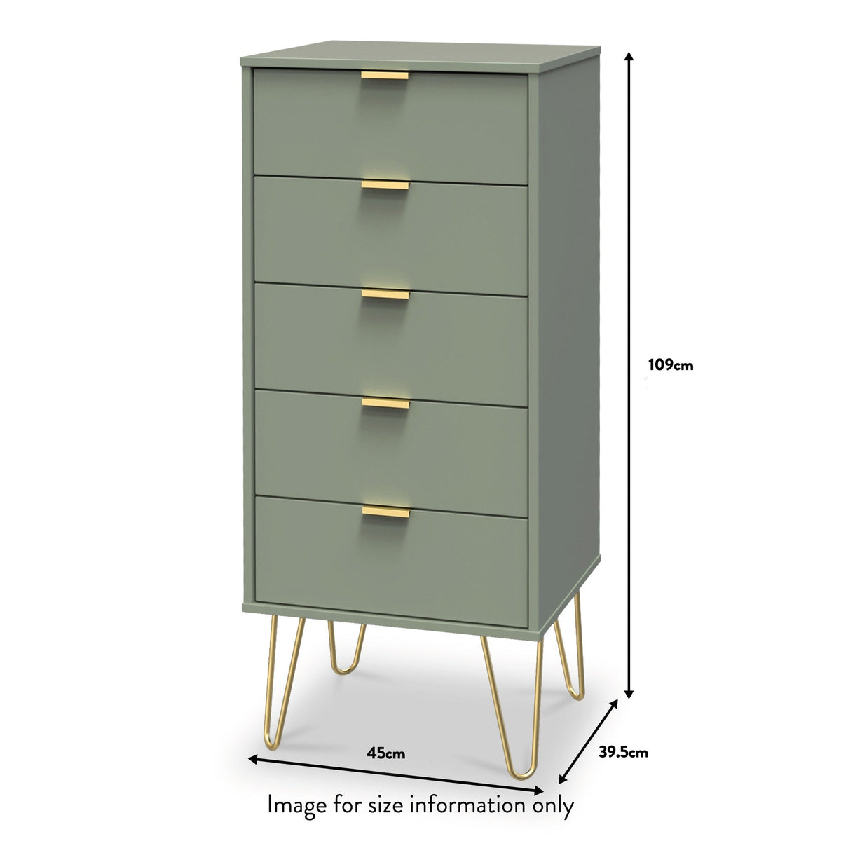 Moreno 5 Drawer Tallboy