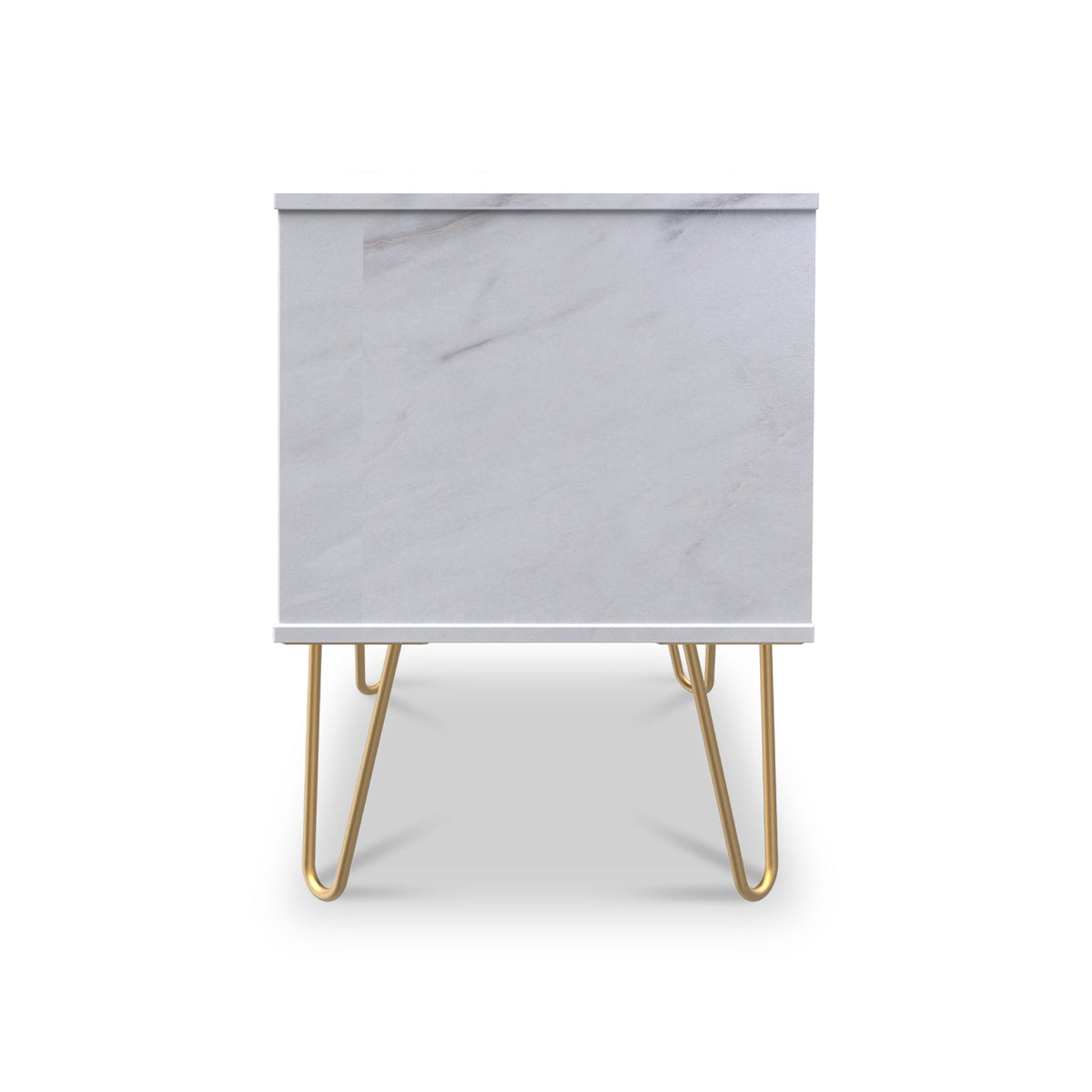 Moreno Marble Effect 2 Drawer Bedside