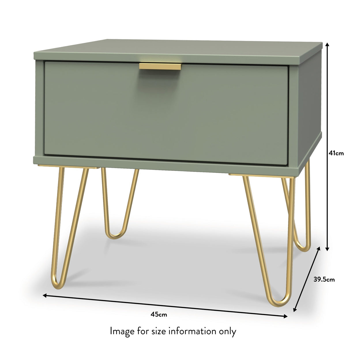 Moreno 1 Drawer Bedside