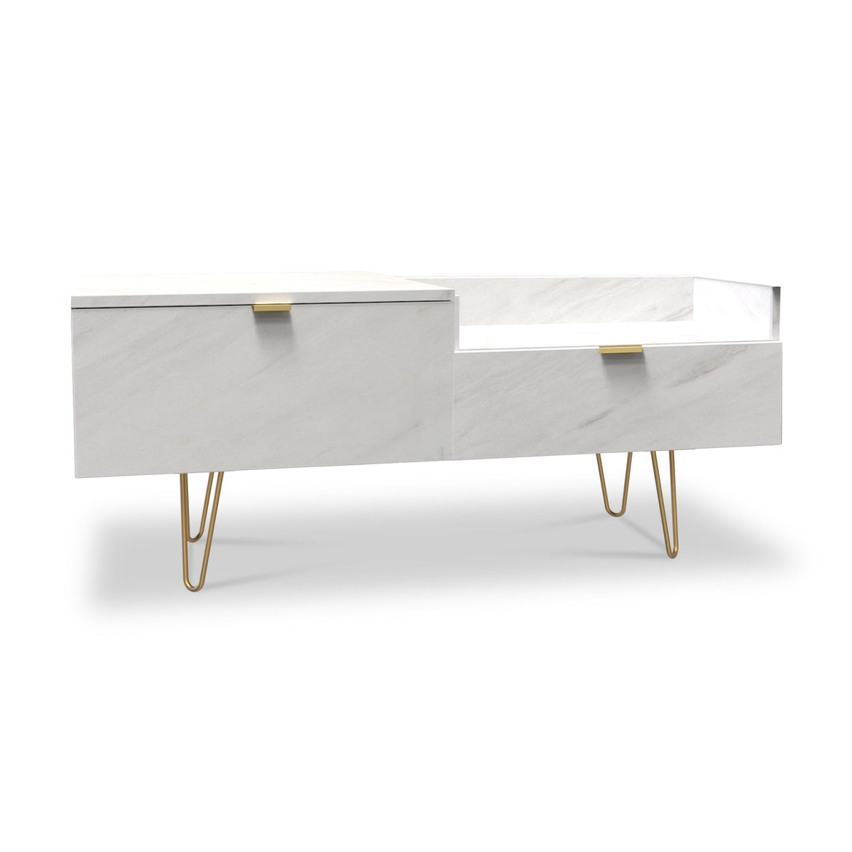 Moreno Marble Effect TV Console Unit