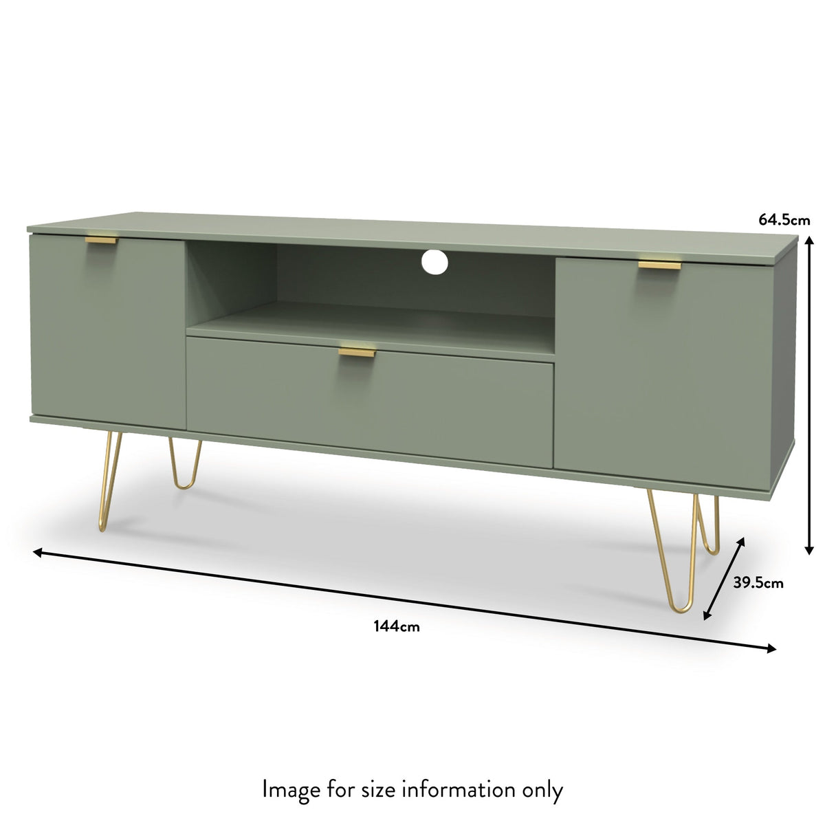 Moreno 2 Door 1 Drawer Wide TV Unit