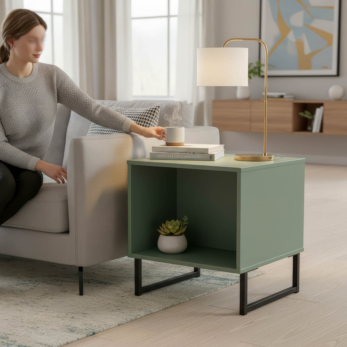 Ashbourne Recessed Side Table