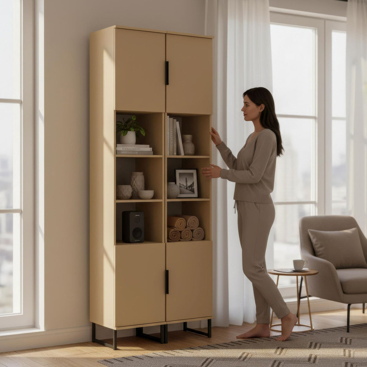 Ashbourne Tall Storage Cabinet
