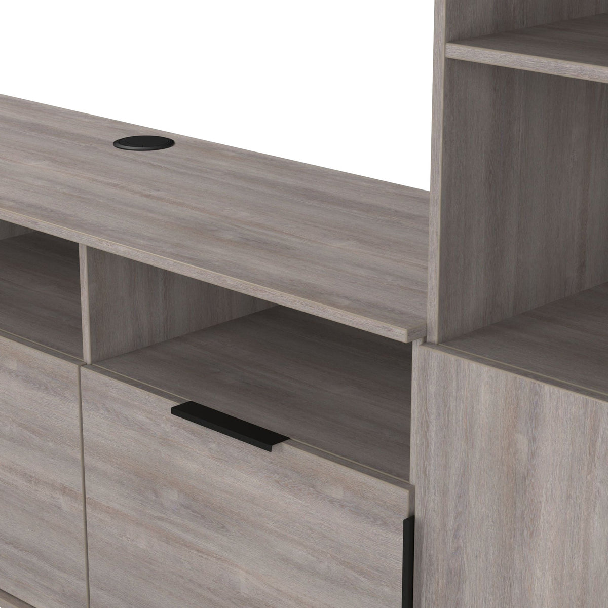 Ashbourne L-Shaped Media Wall TV Unit