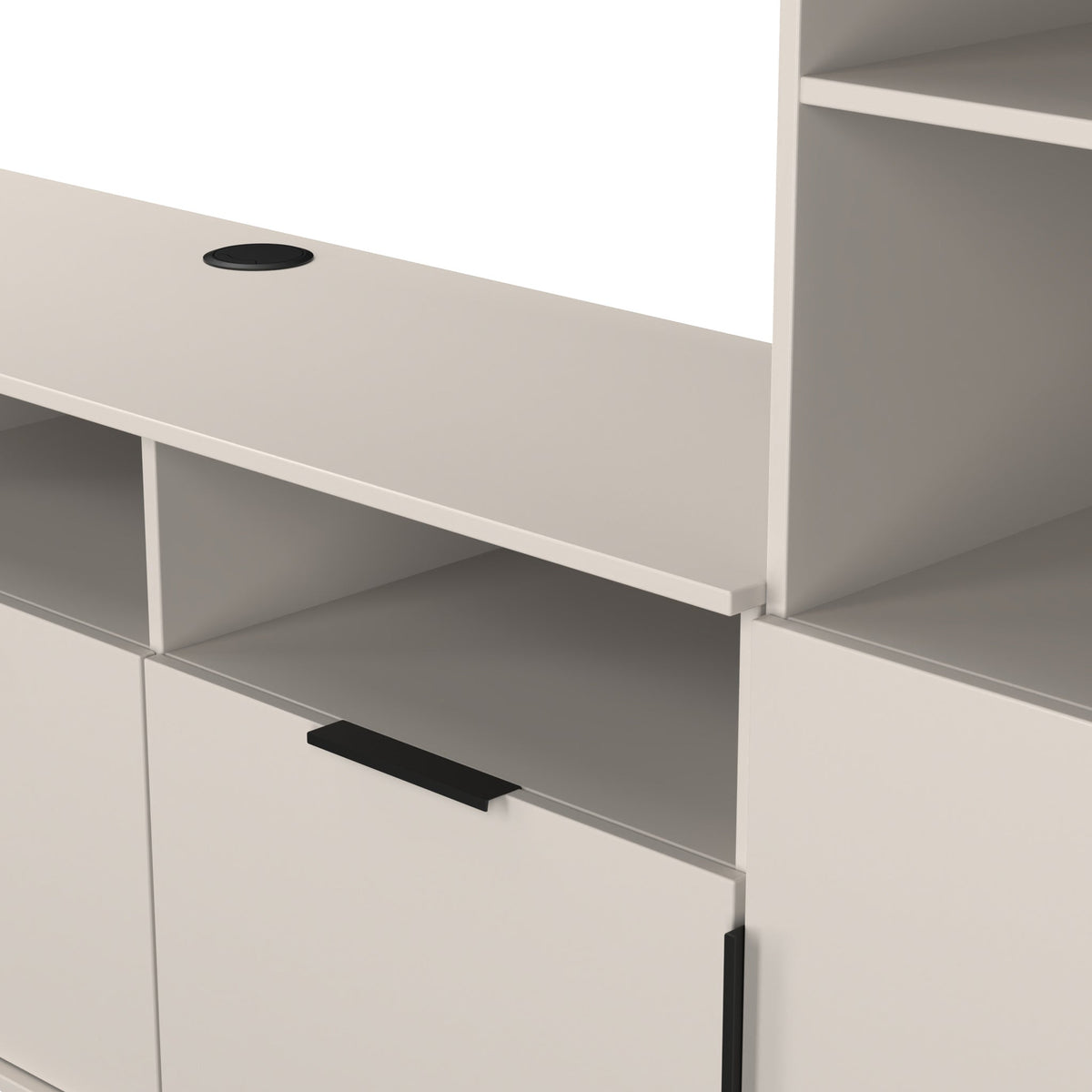 Ashbourne L-Shaped Media Wall TV Unit