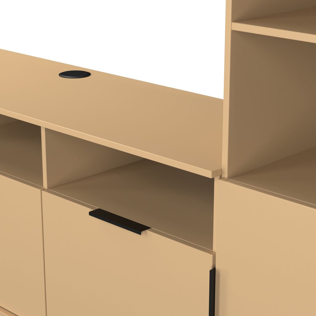 Ashbourne L-Shaped Media Wall TV Unit