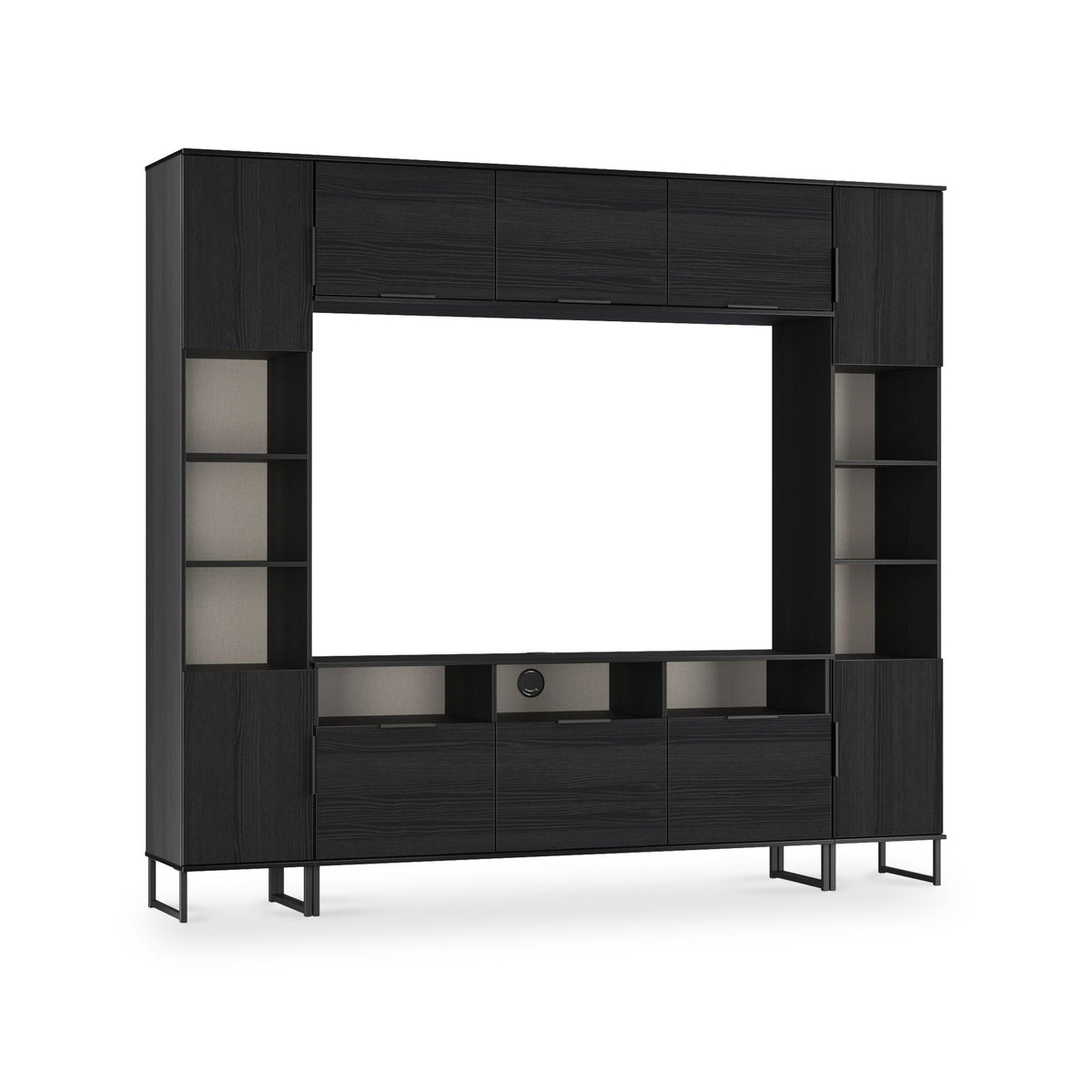 Ashbourne Media Wall TV Unit with Overhead Storage
