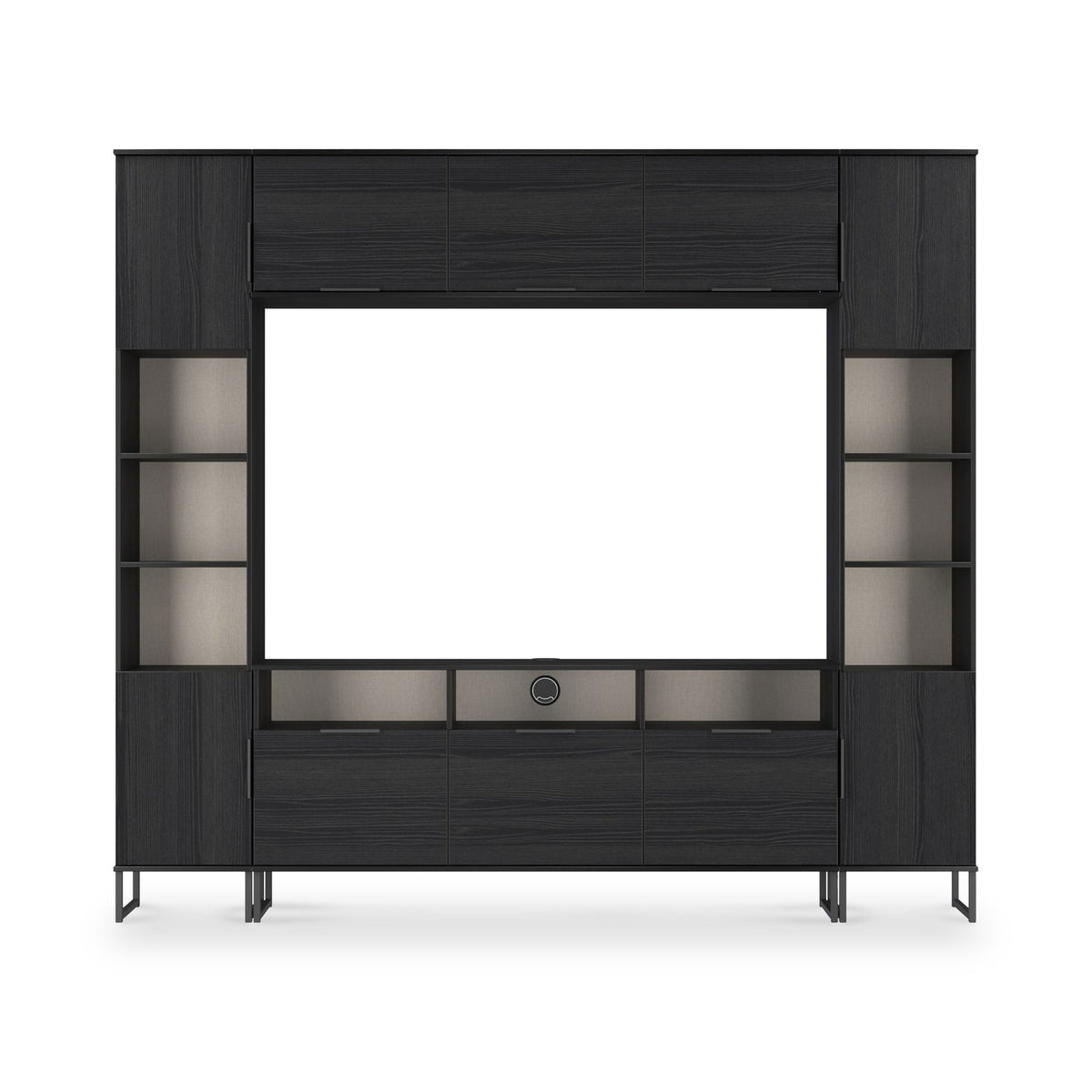 Ashbourne Media Wall TV Unit with Overhead Storage