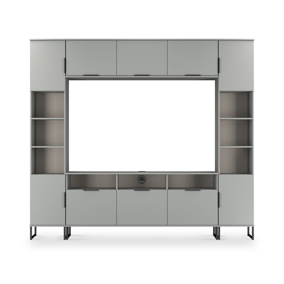 Ashbourne Media Wall TV Unit with Overhead Storage