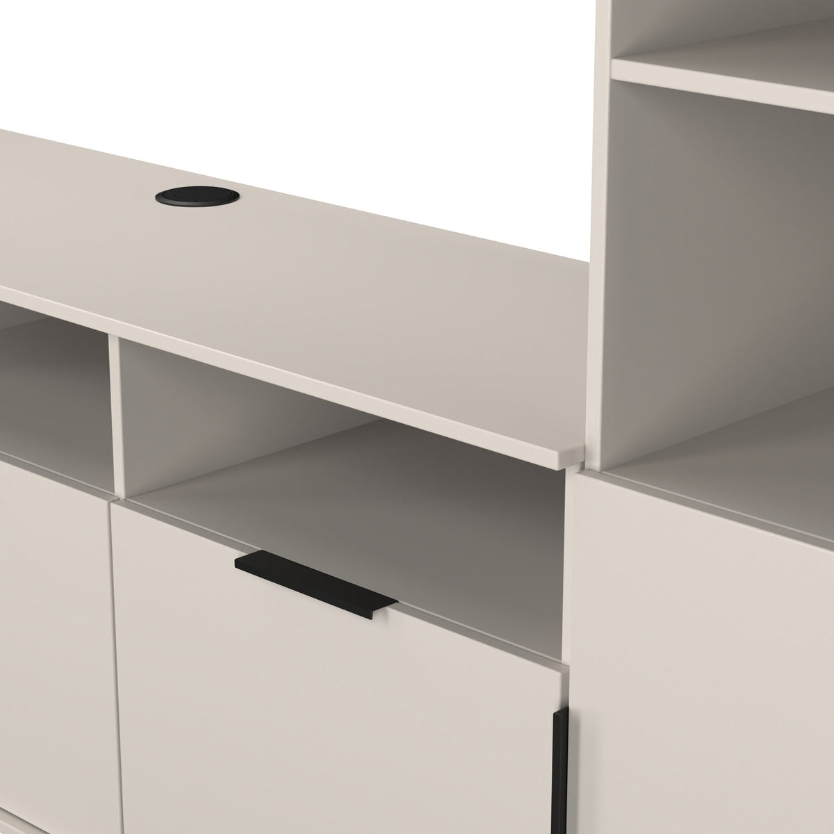 Ashbourne Media Wall TV Unit with Overhead Storage