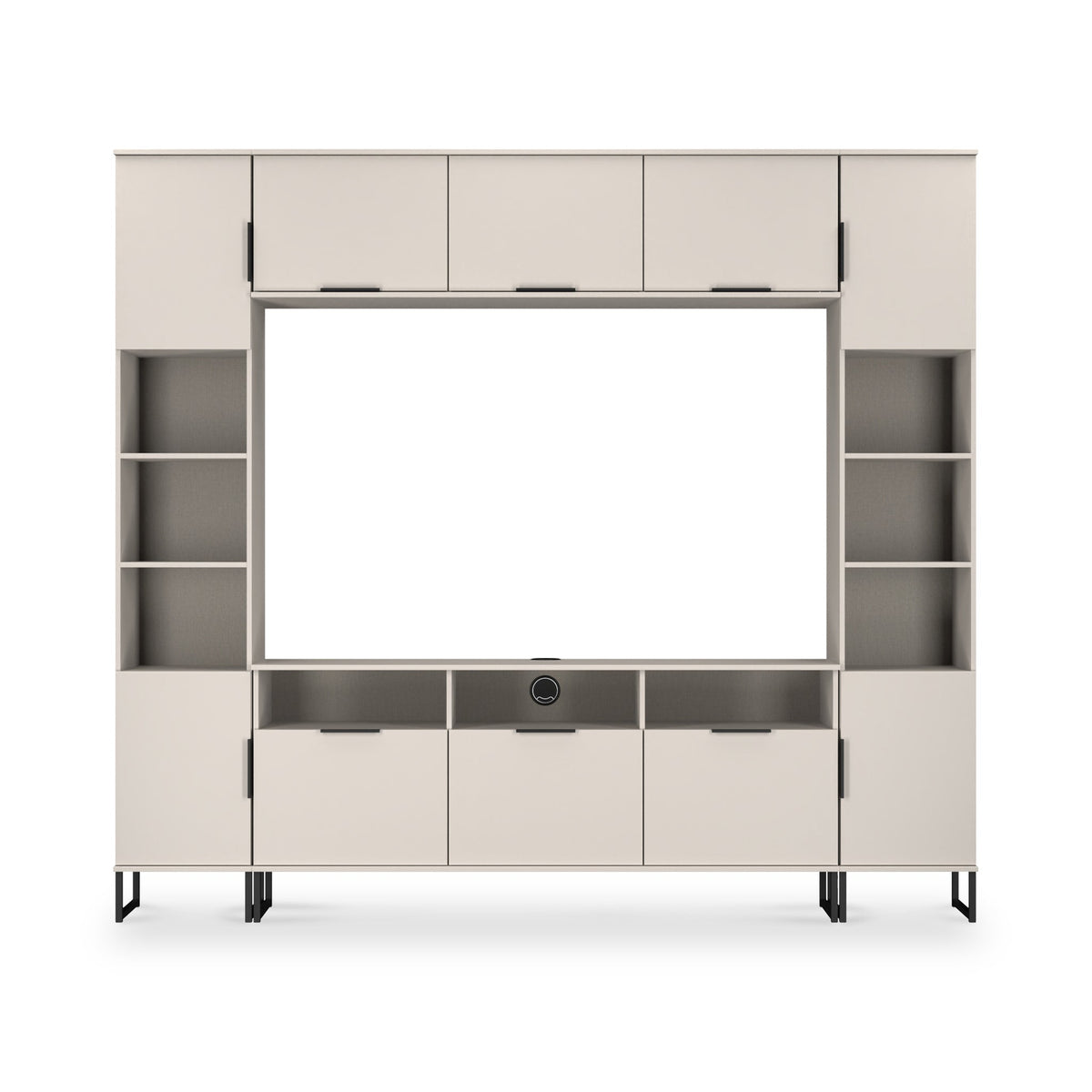 Ashbourne Media Wall TV Unit with Overhead Storage