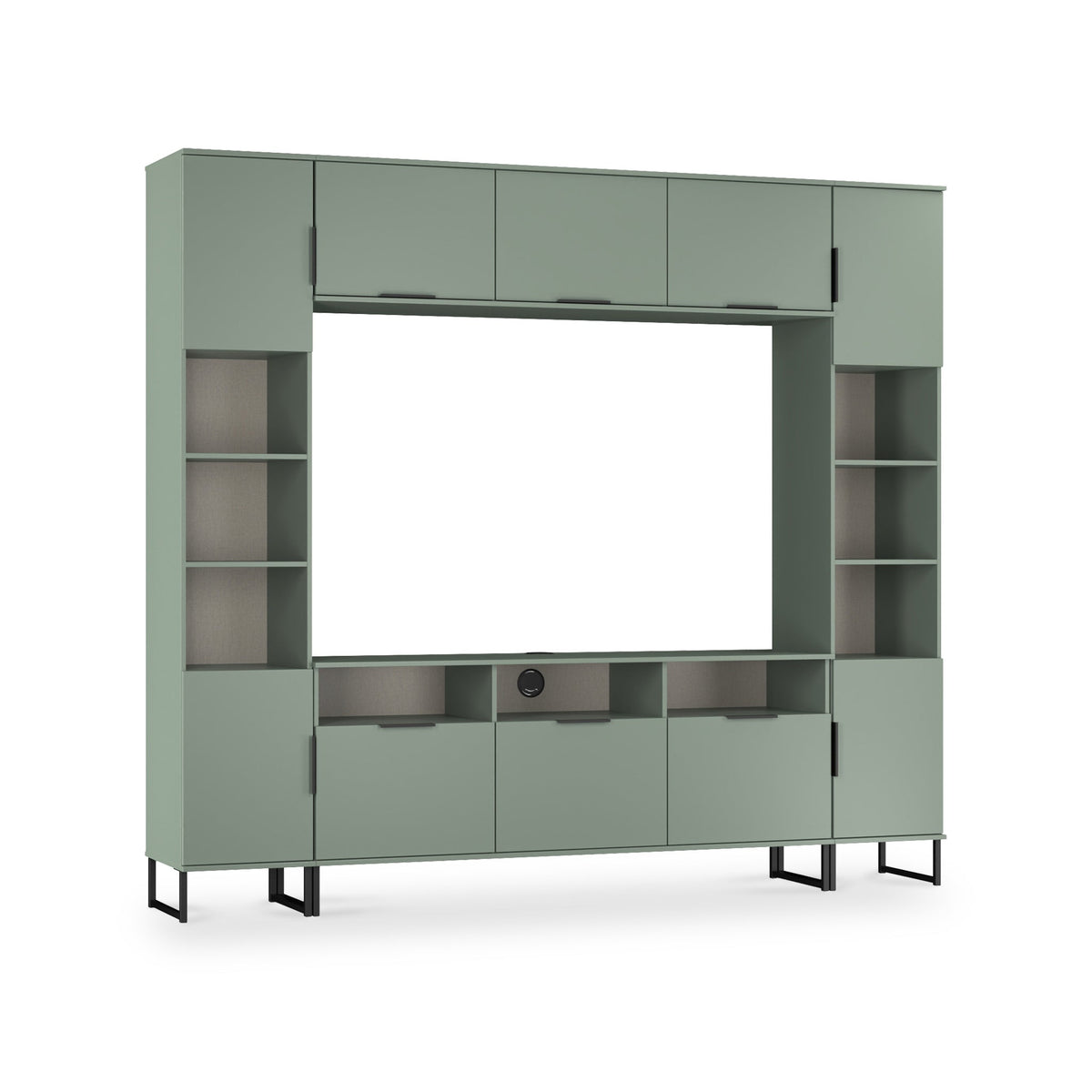 Ashbourne Media Wall TV Unit with Overhead Storage