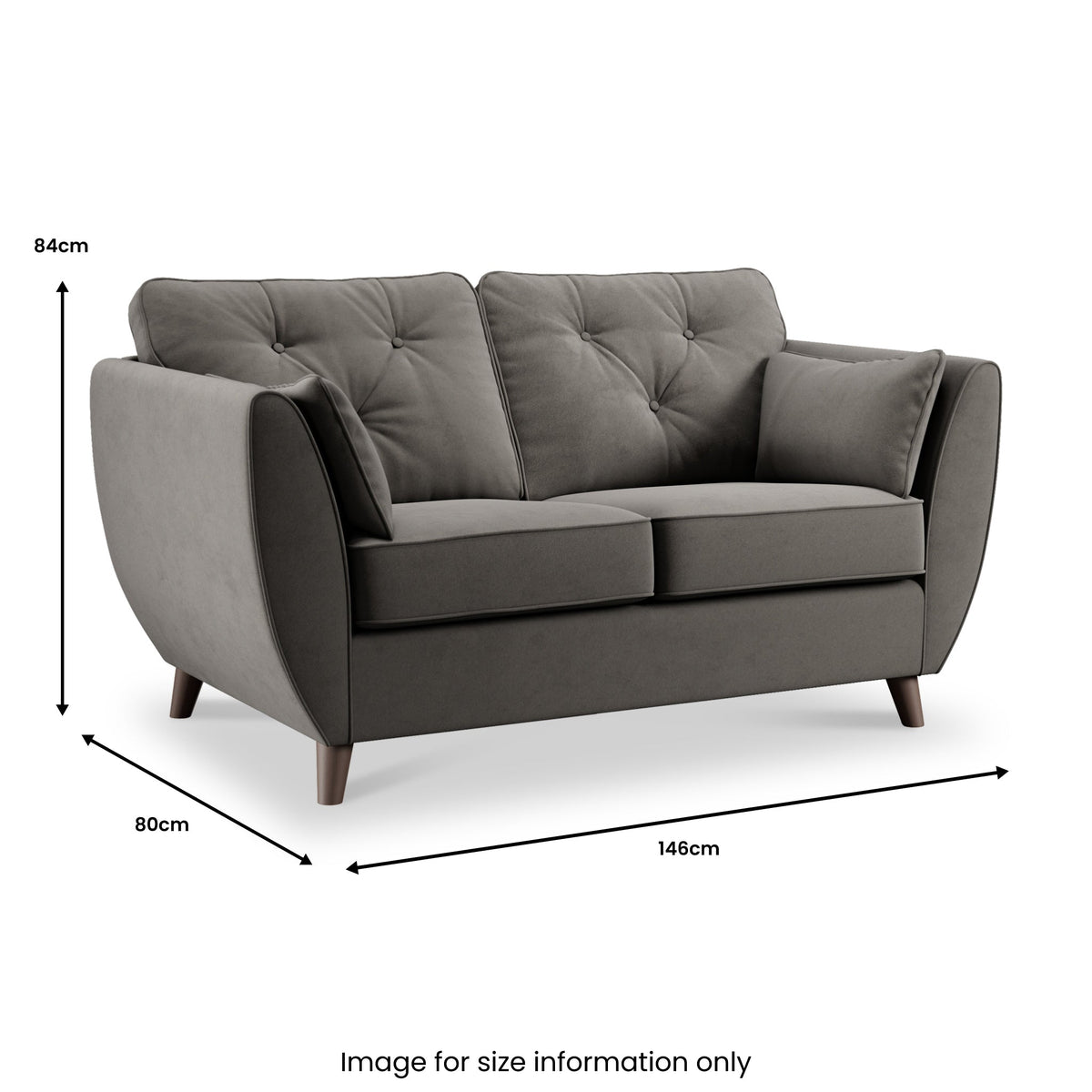 Edison Velvet 2 Seater Sofa