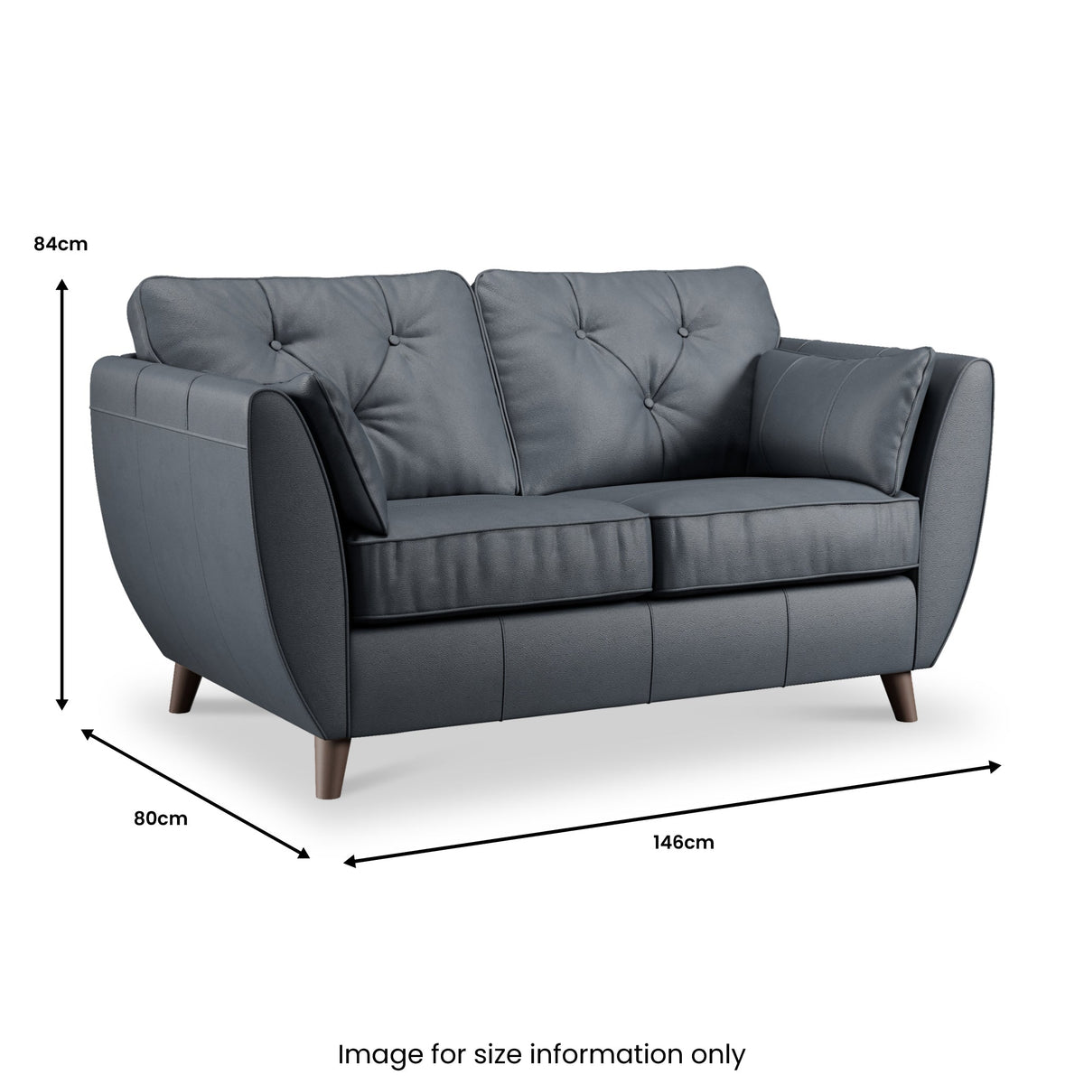 Edison Leather 2 Seater Sofa