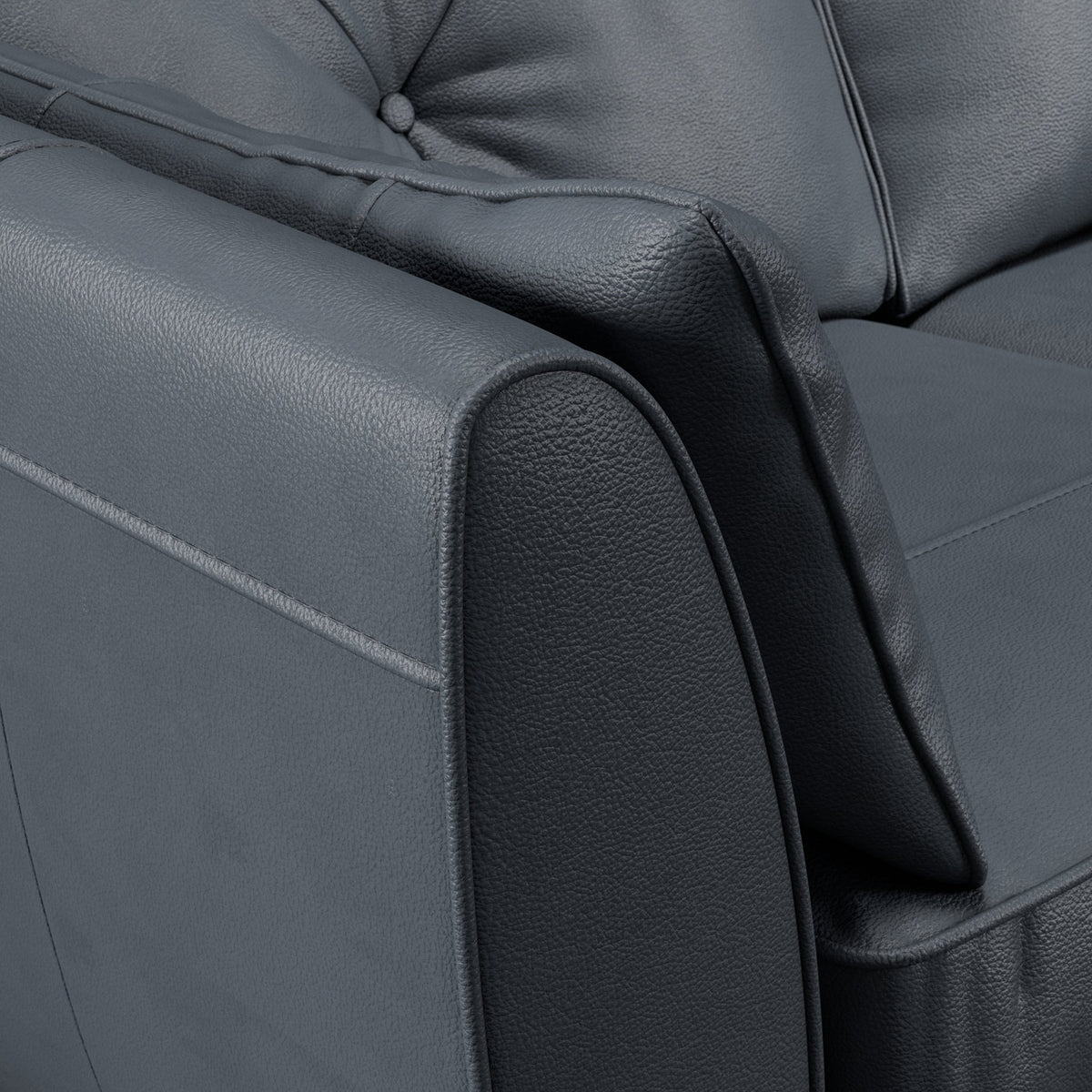 Edison Leather Chaise Sofa