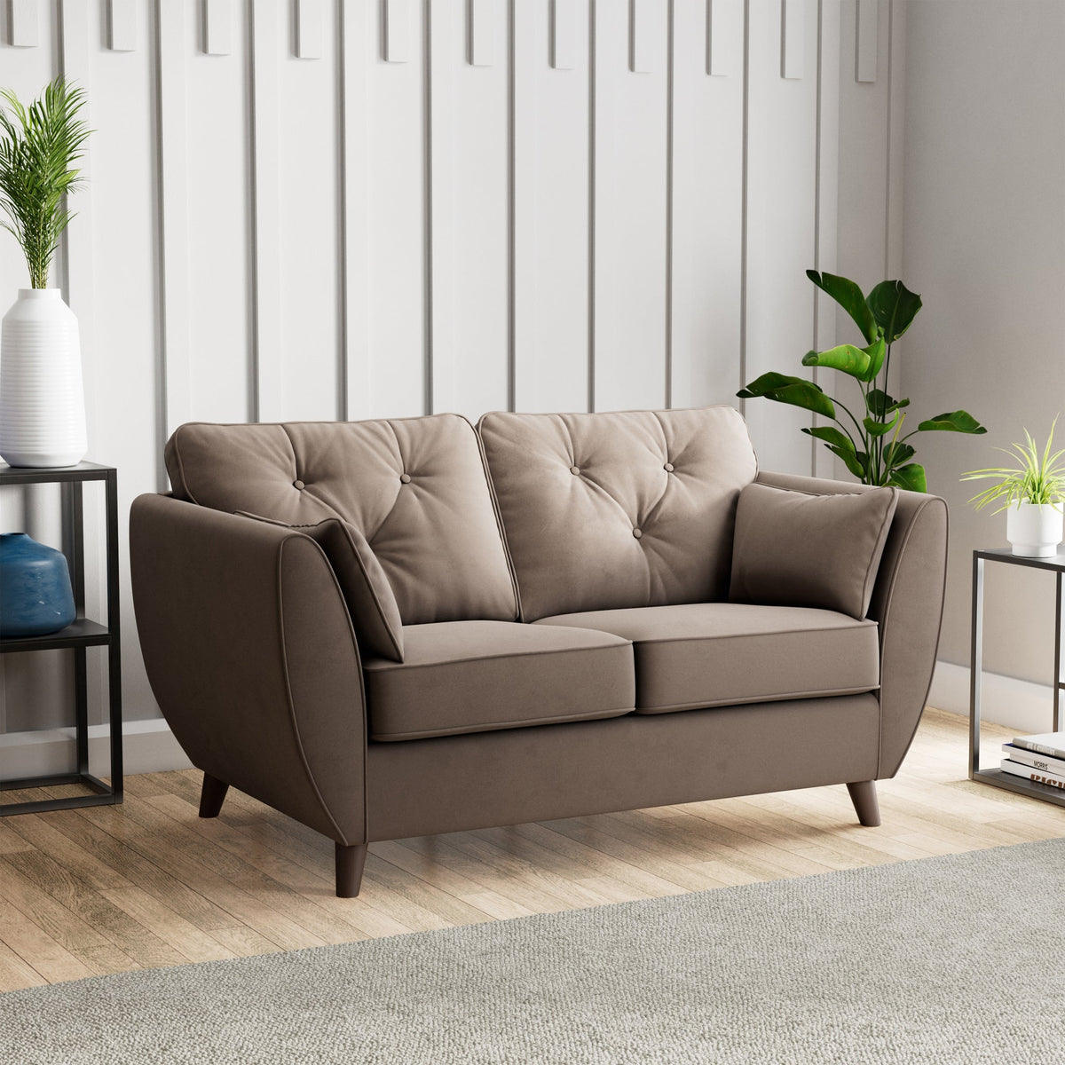 Edison Velvet 2 Seater Sofa