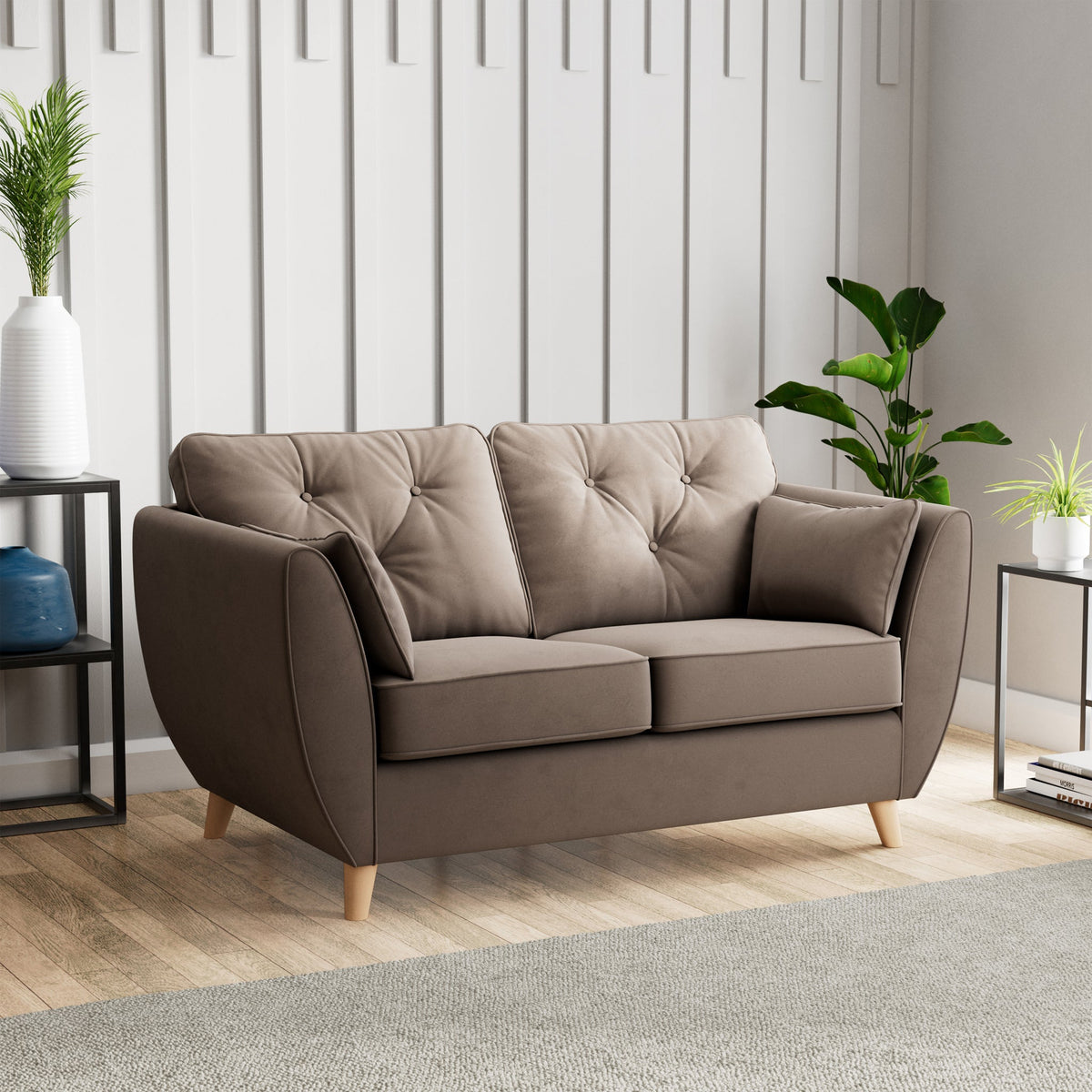 Edison Velvet 2 Seater Sofa