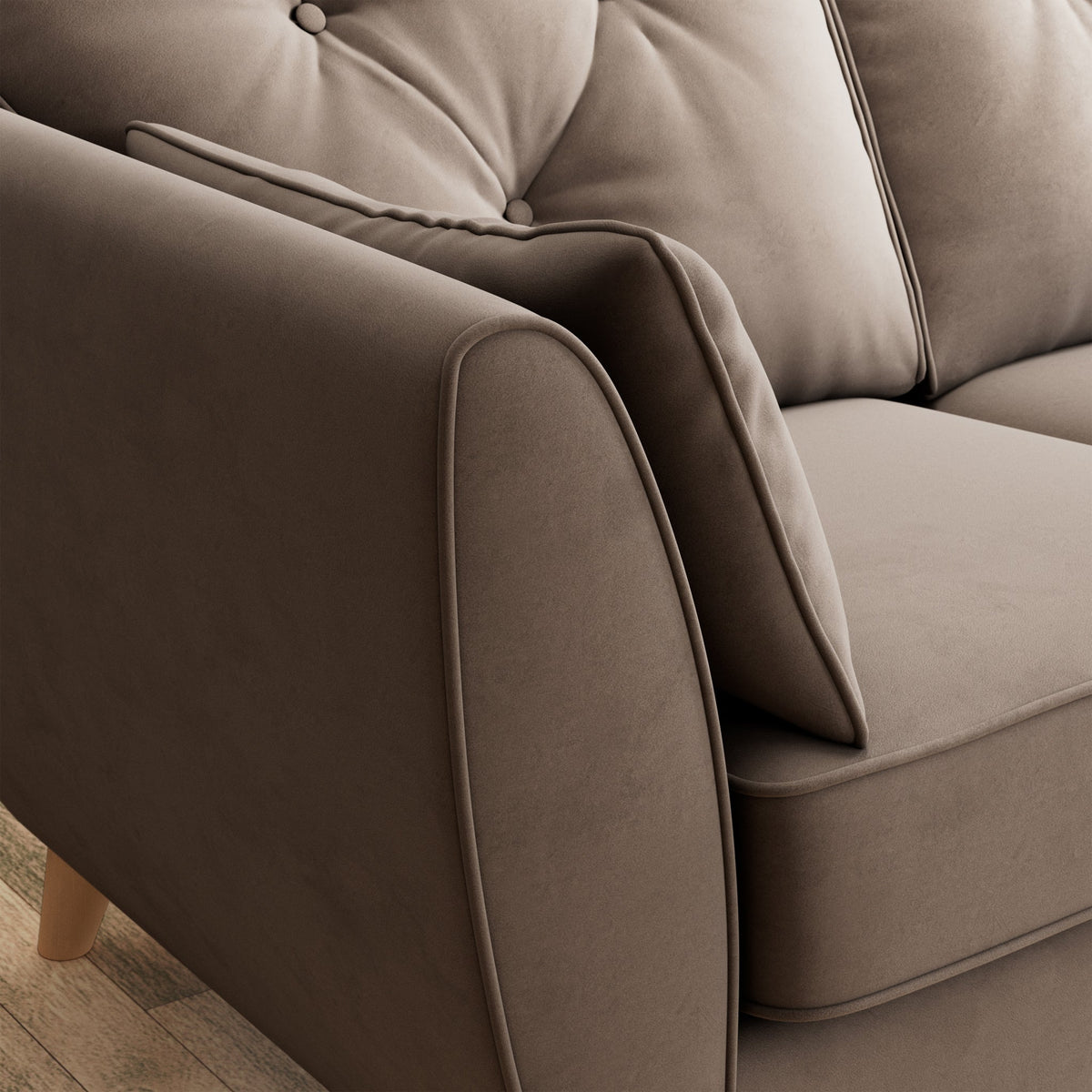 Edison Velvet 2 Seater Sofa