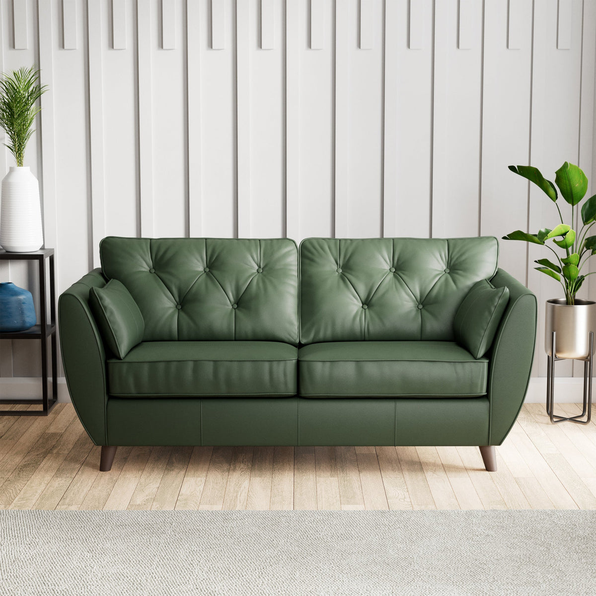 Edison Leather 3 Seater Sofa