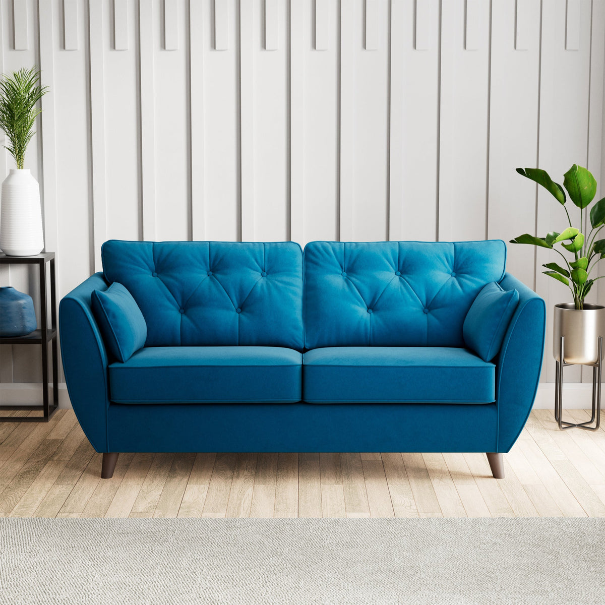 Edison Velvet 3 Seater Sofa