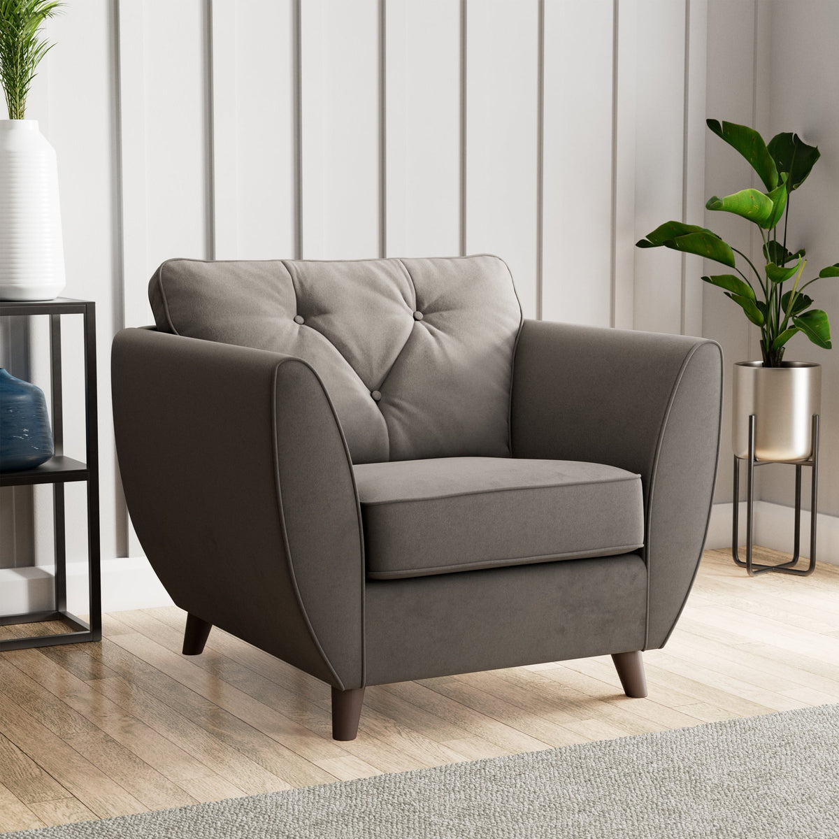 Edison Velvet Armchair