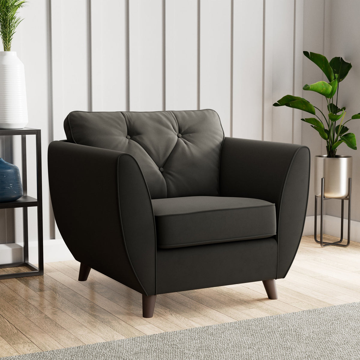 Edison Velvet Armchair
