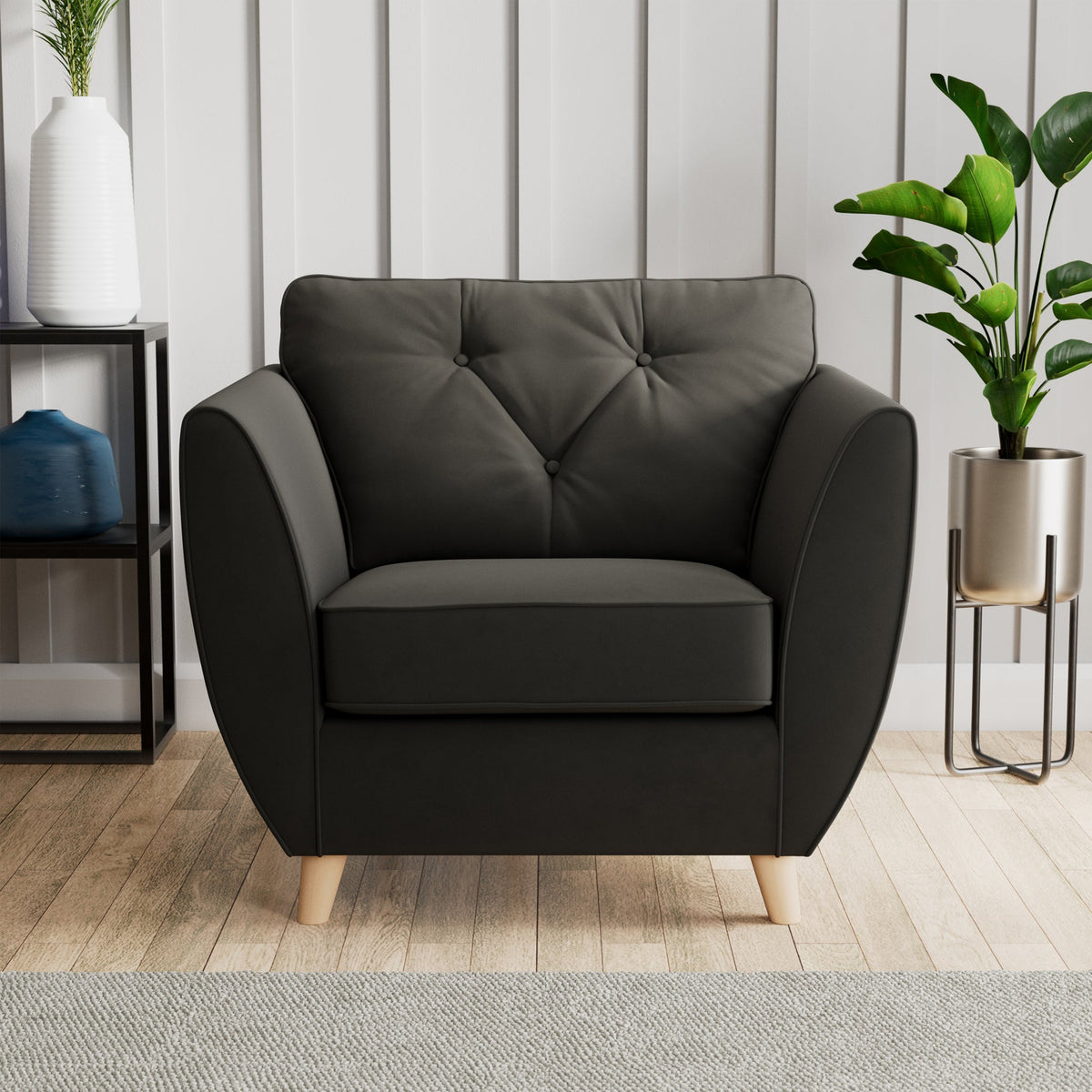 Edison Velvet Armchair