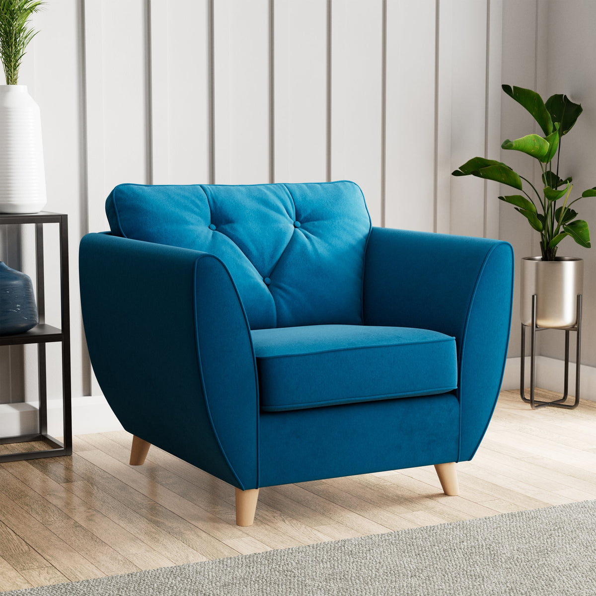 Edison Velvet Armchair