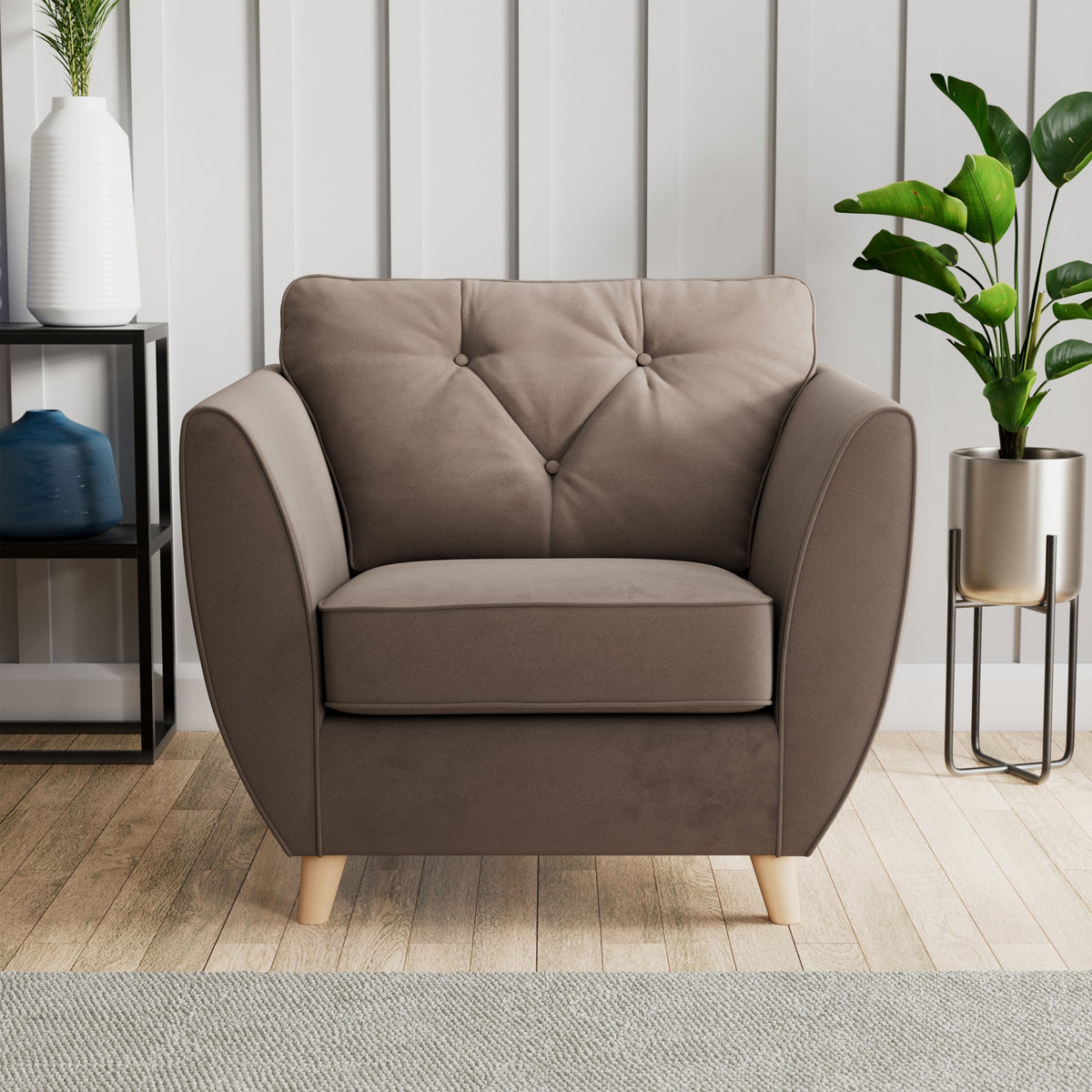 Edison Velvet Armchair