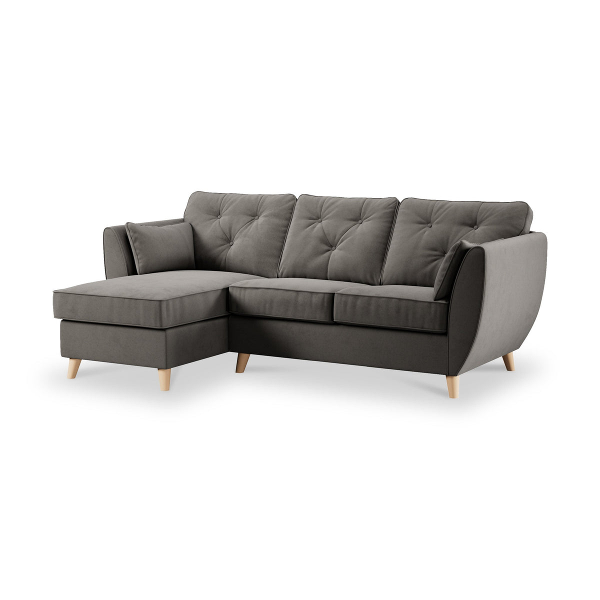 Edison Velvet Chaise Sofa