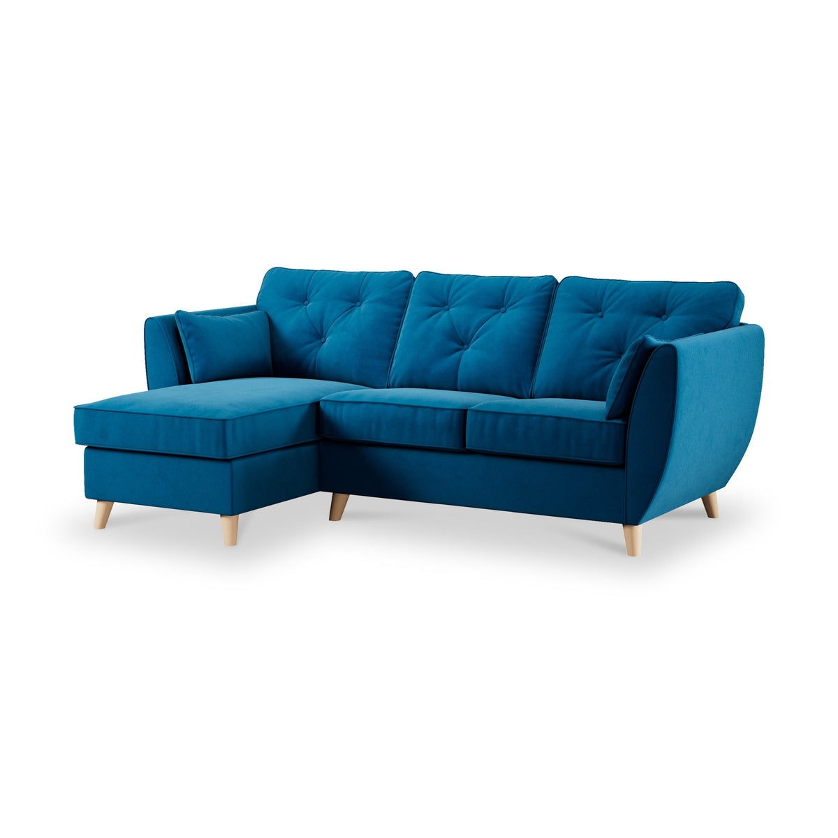 Edison Velvet Chaise Sofa