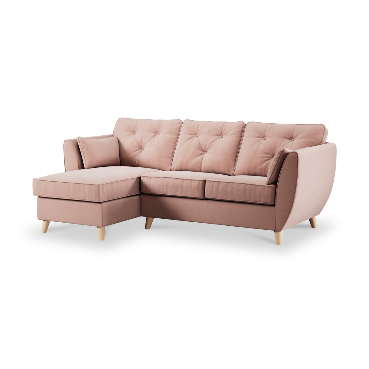 Edison Velvet Chaise Sofa