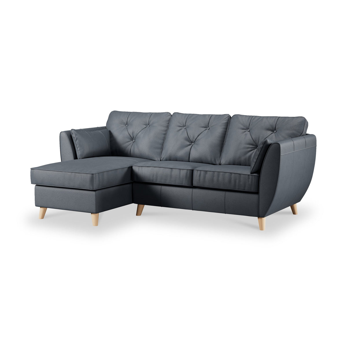 Edison Leather Chaise Sofa