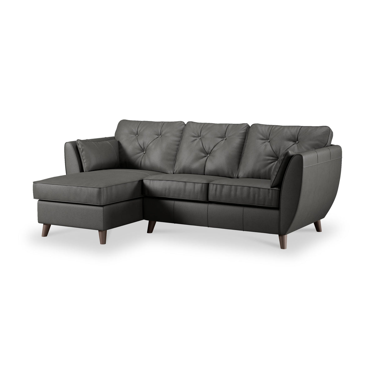 Edison Leather Chaise Sofa