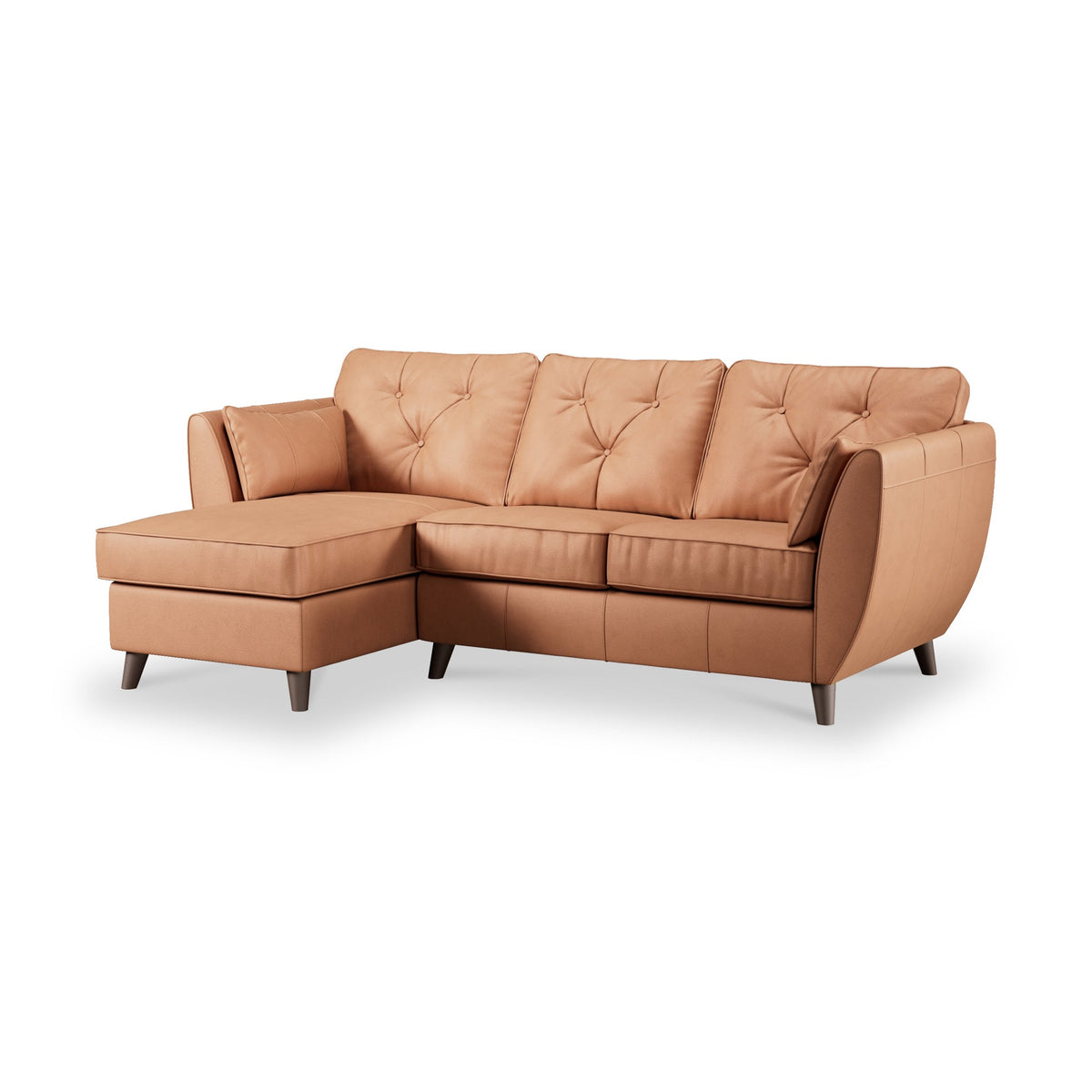 Edison Leather Chaise Sofa