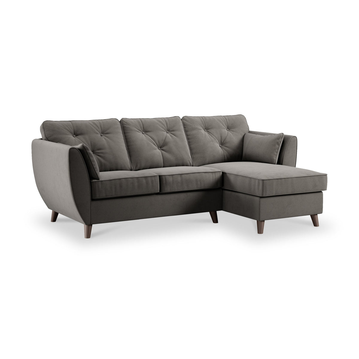Edison Velvet Chaise Sofa