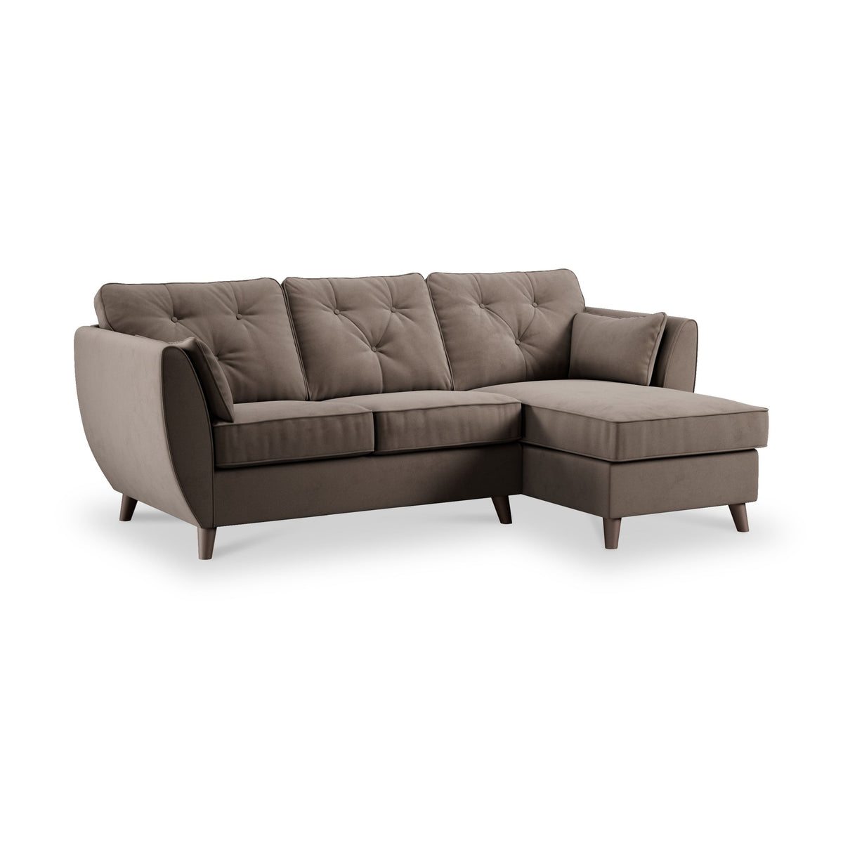 Edison Velvet Chaise Sofa