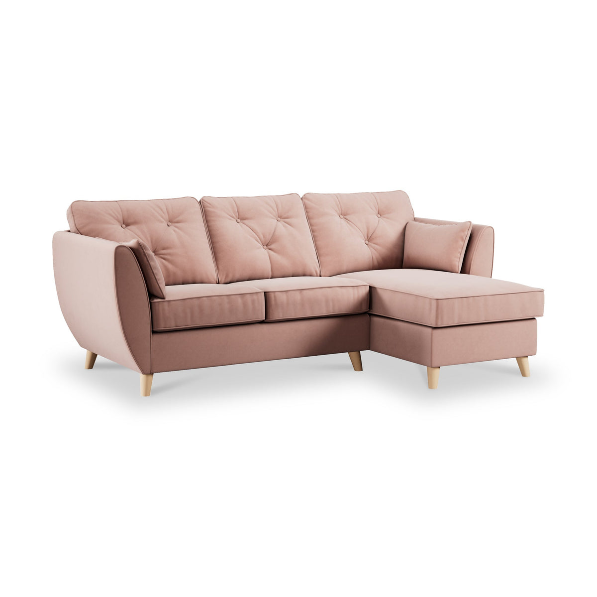Edison Velvet Chaise Sofa